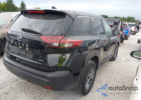 2021 Nissan Rogue S Intelligent Awd z USA, uszkodzony, nr VIN JN8AT3AB0MW206892